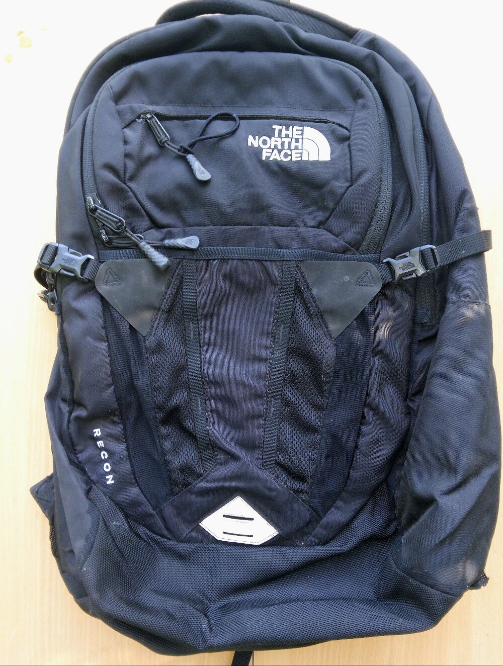 The North Face Black Recon Backpack with Front Bungee
